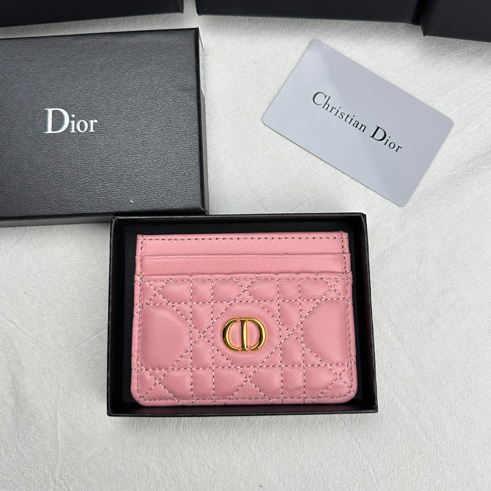 Dior Caro Freesia Card Holder