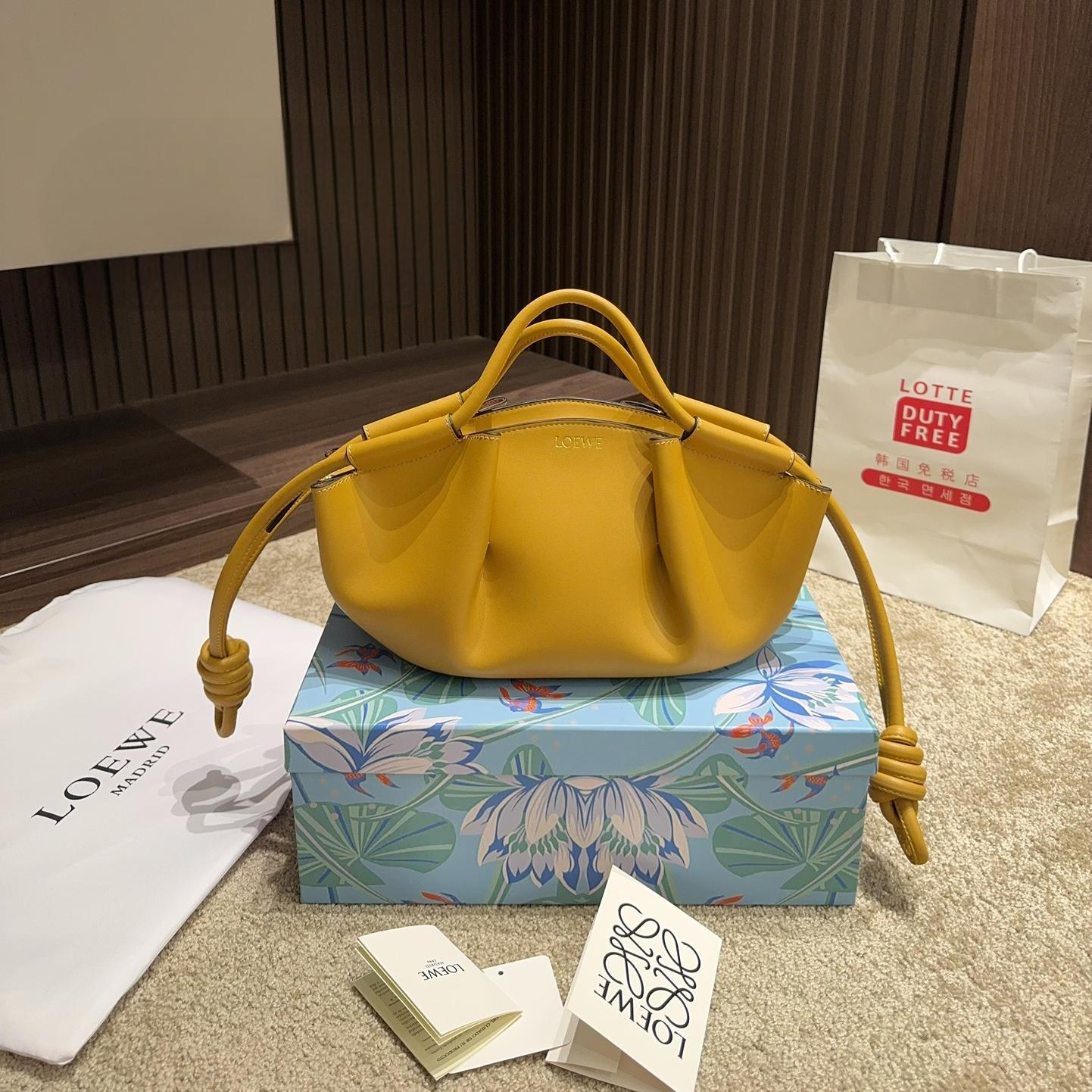 Loewe Shiny Nappa Calfskin Paseo Bag