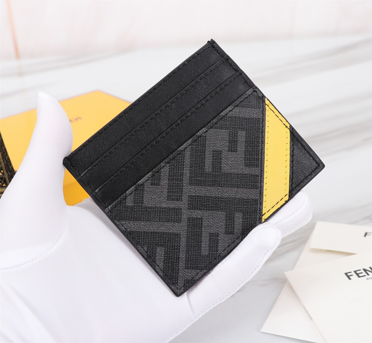FENDI Leather Card Holder