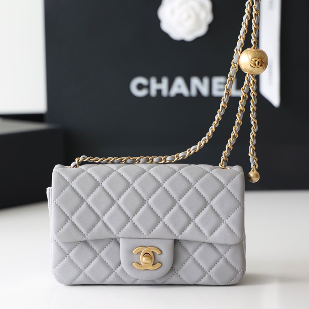 Chanel CF Calfskin Golden Ball 20CM