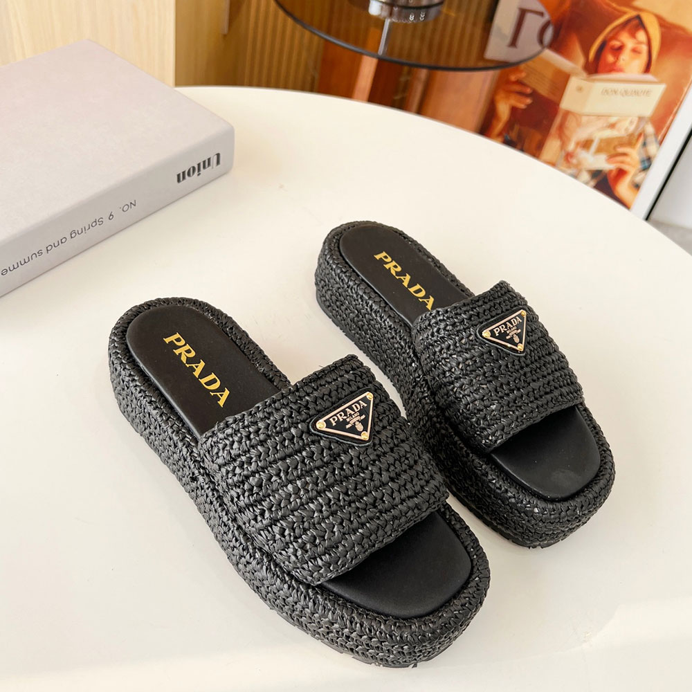 Prada Stylish Platform Sandals Slide Sandal