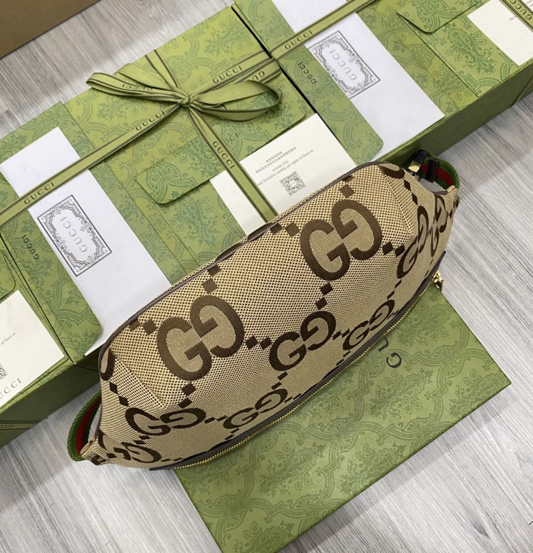 Gucci Canvas And leather Crossbody Shoulder Bag