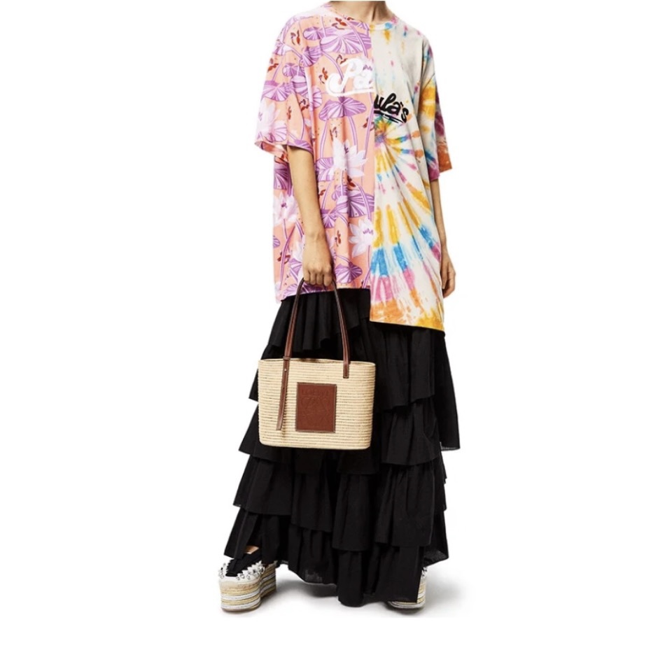 Loewe Basket Woven Square Tote