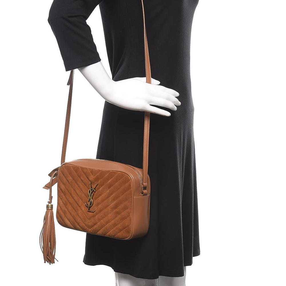 Sait Laurent YSL Suede Camera Bag