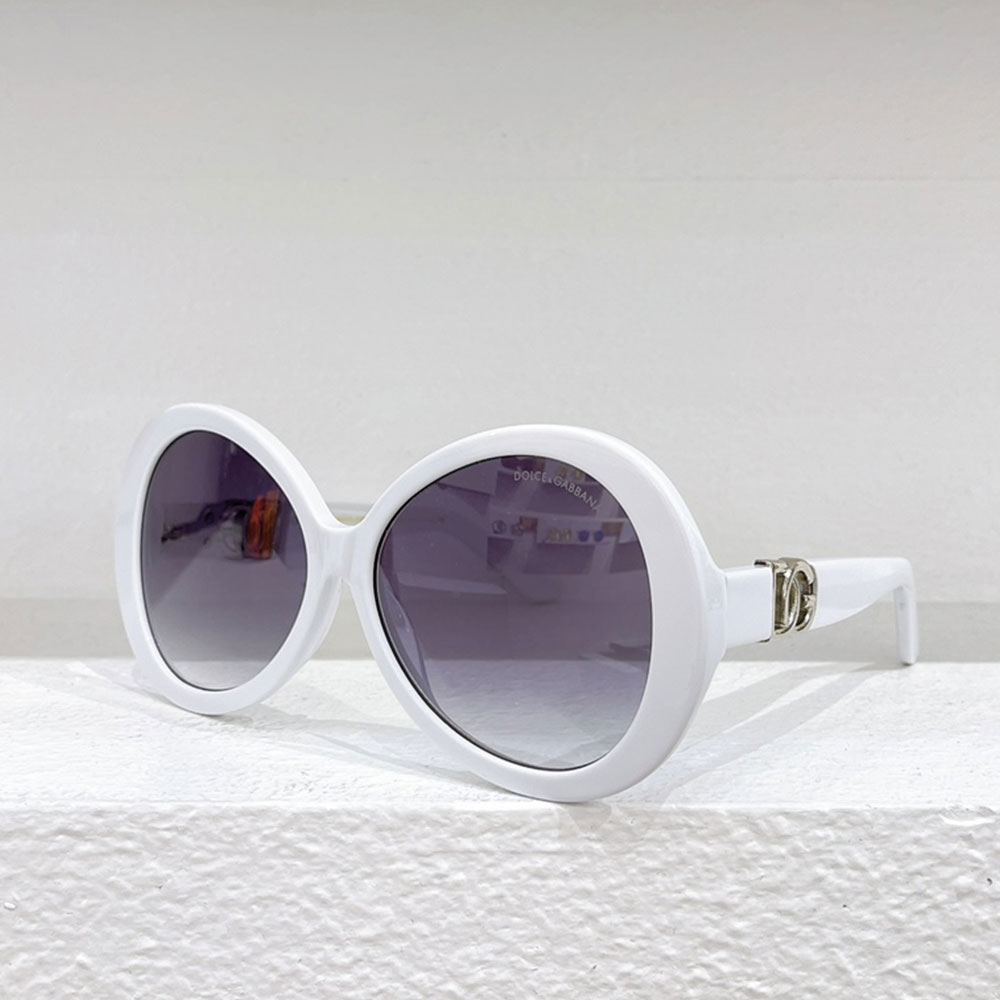 DOLCE & GABBAN DG Mirror leg Hollowed out Logo Sunglasses