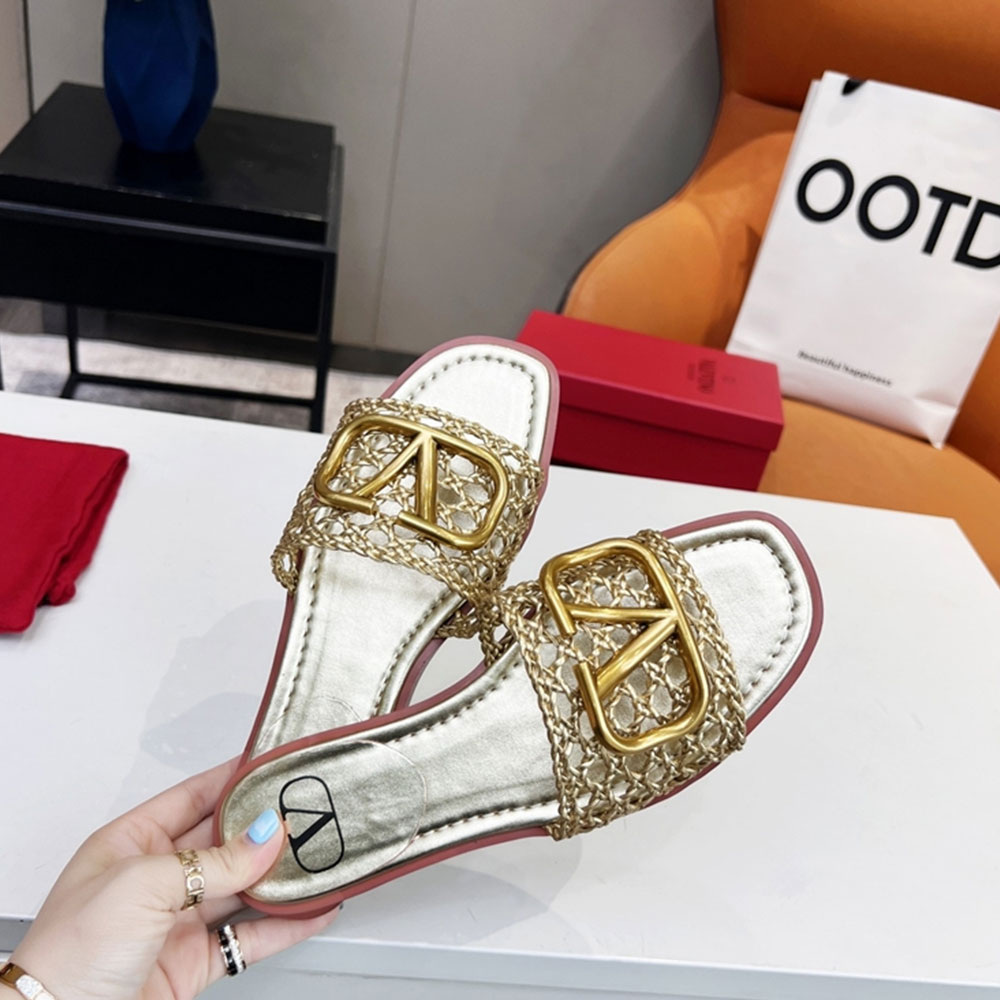 Valentino Comfortable Trend Flip-Flops Slide Sandal