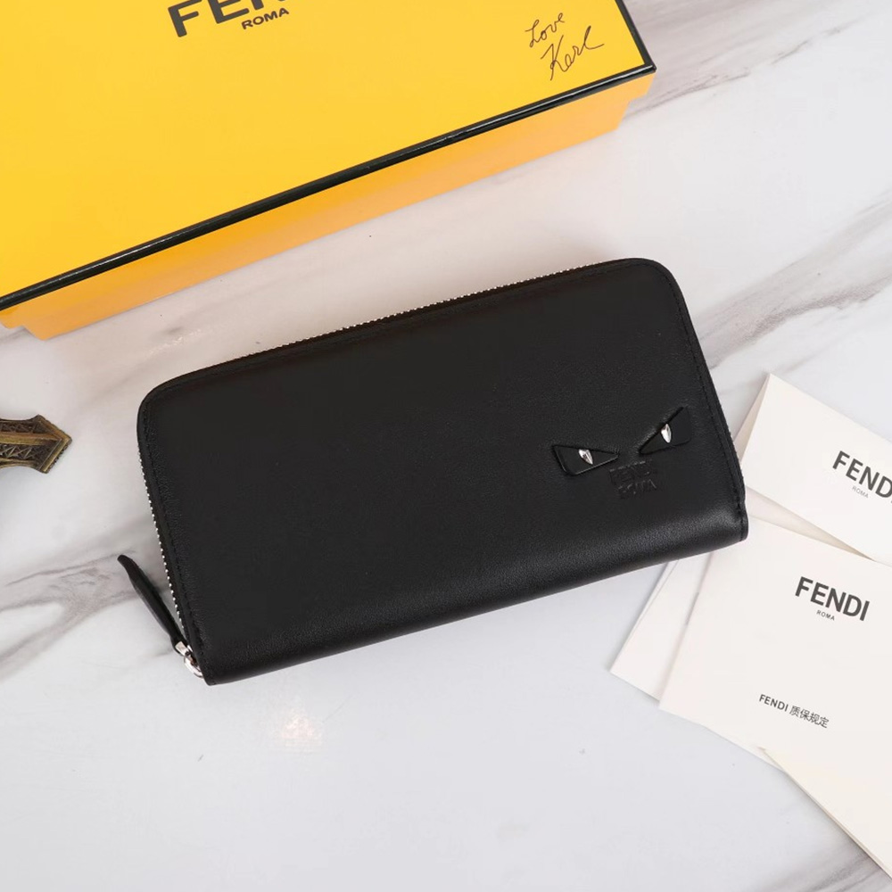FENDI FF Printing Leather Wallte