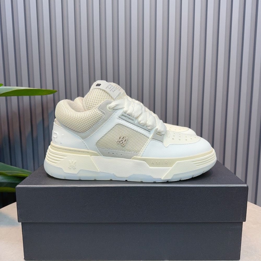 Amiri MA-1 Leather Low Top Fashion Boardshorts Sneakers Shoes