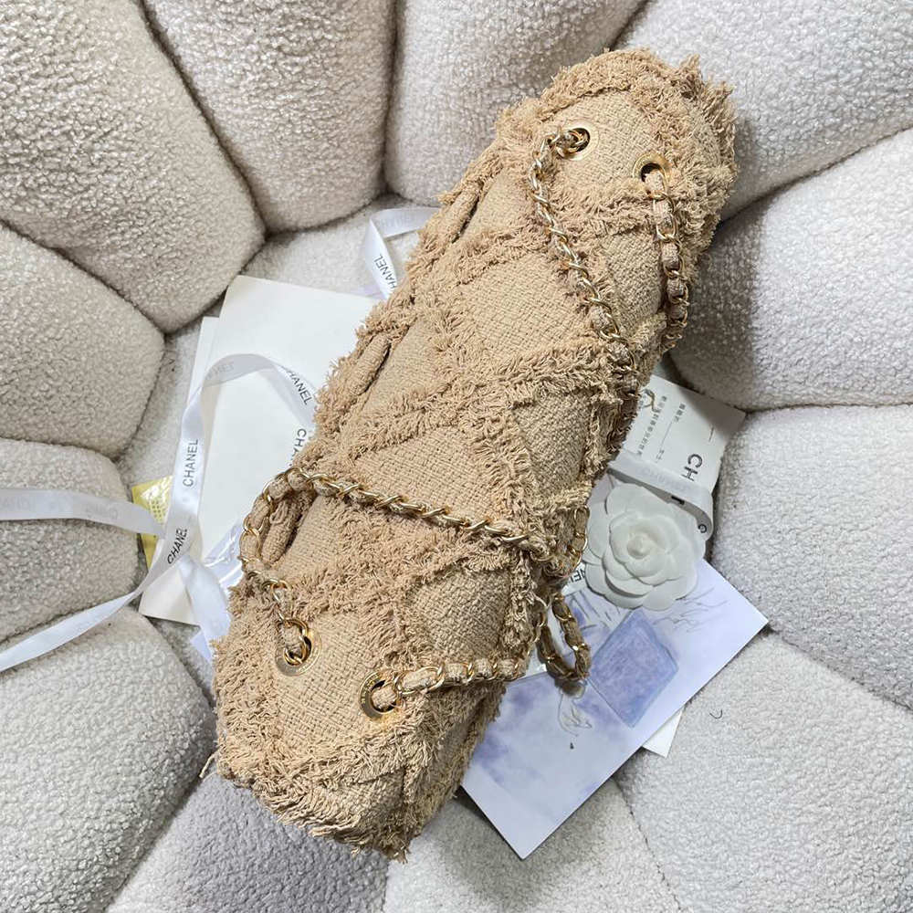 Chanel Large Crochet Flap Shoulder Bag