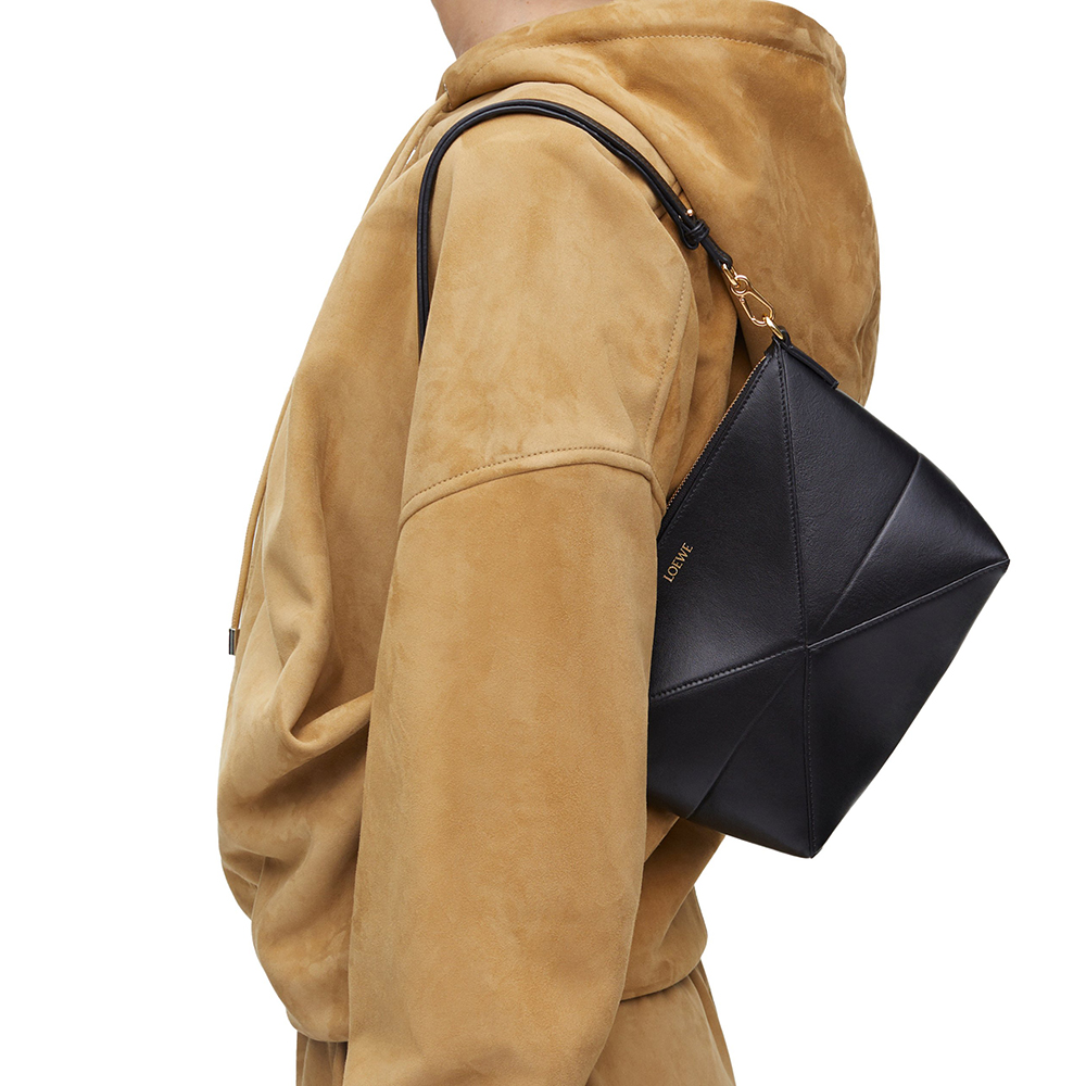 Loewe Puzzle Fold Pouch in Shiny Nappa Calfskin Bag