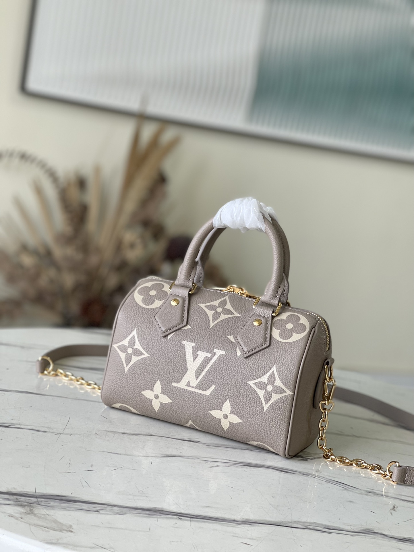 Louis Vuitton Speedy Bandouliere Grey M46575