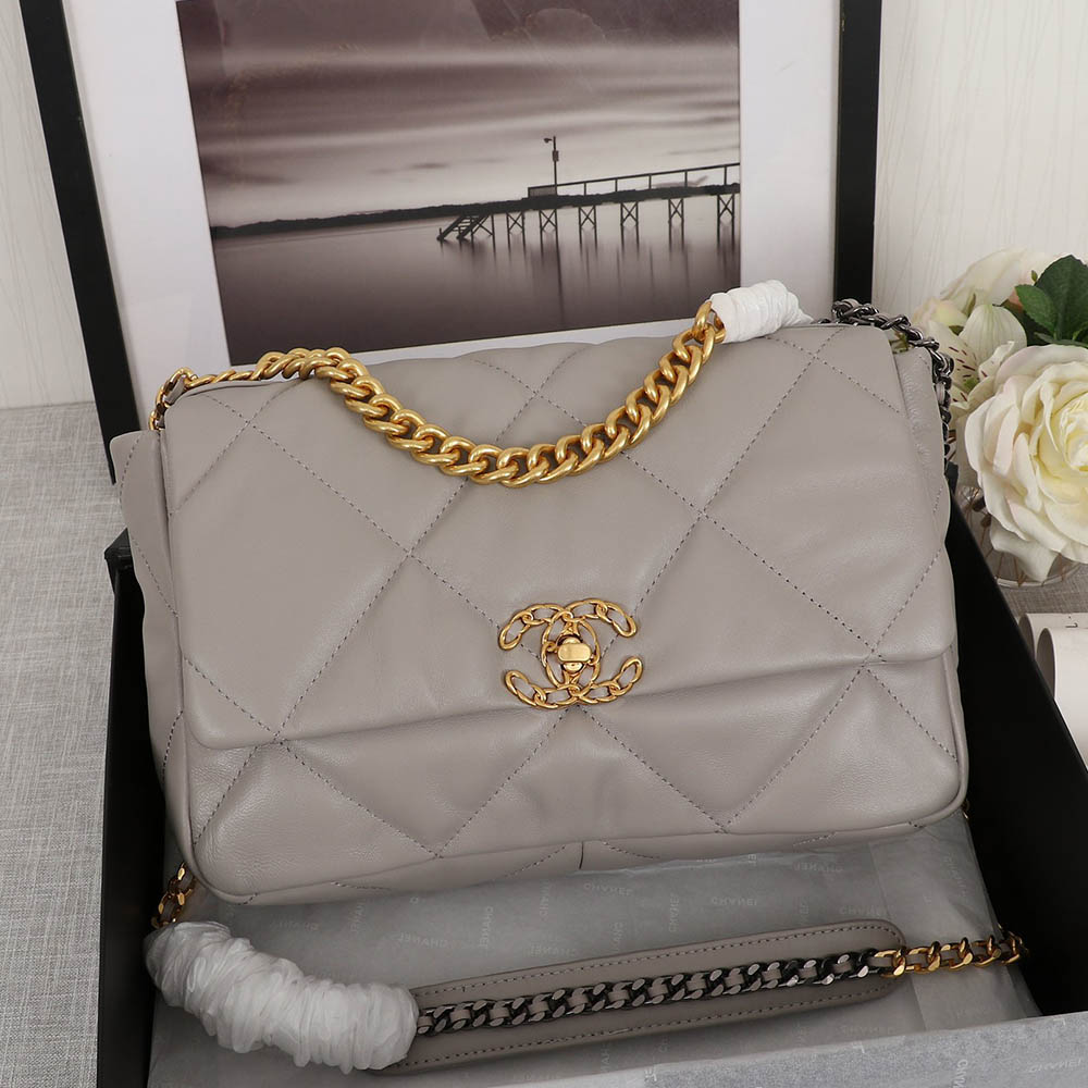 CHANEL 19 Flap Bag Small&Medium Chain Strap Shoulder Bag
