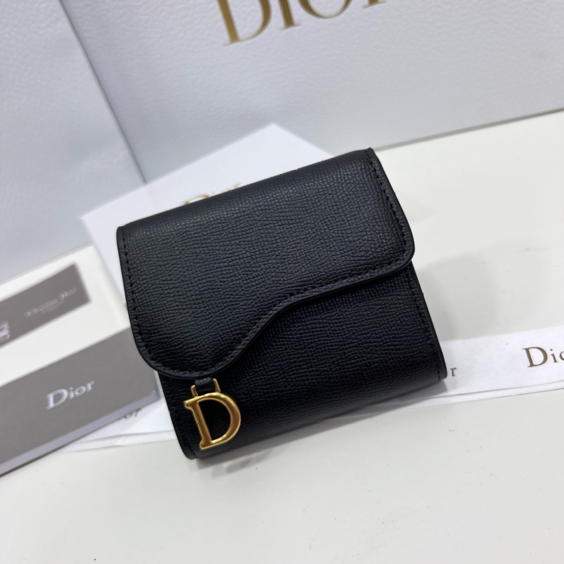 Dior saddle Three Fold Wallet