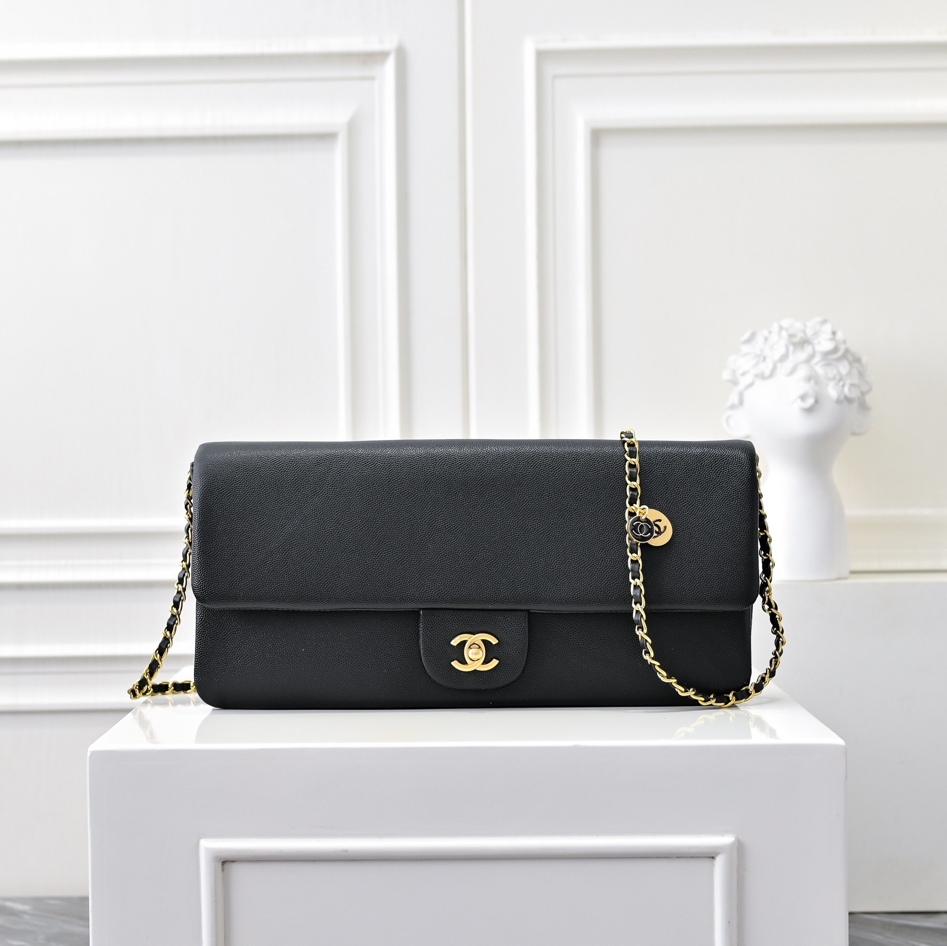 Chanel Grained Crossbody Bag