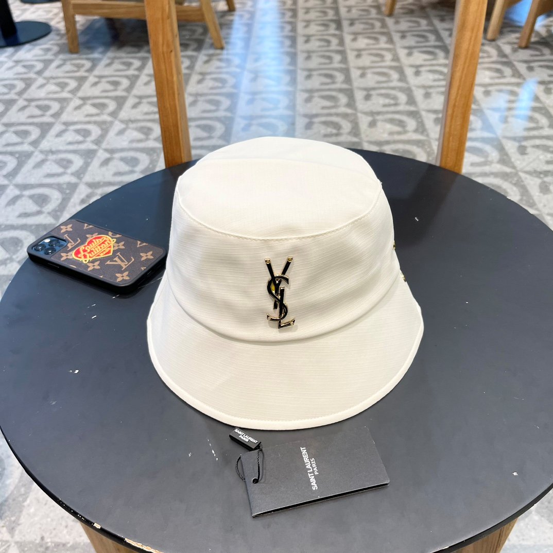 Saint Laurent YSL Collapsible Stylish Breathable Bucket Hat Sunhat
