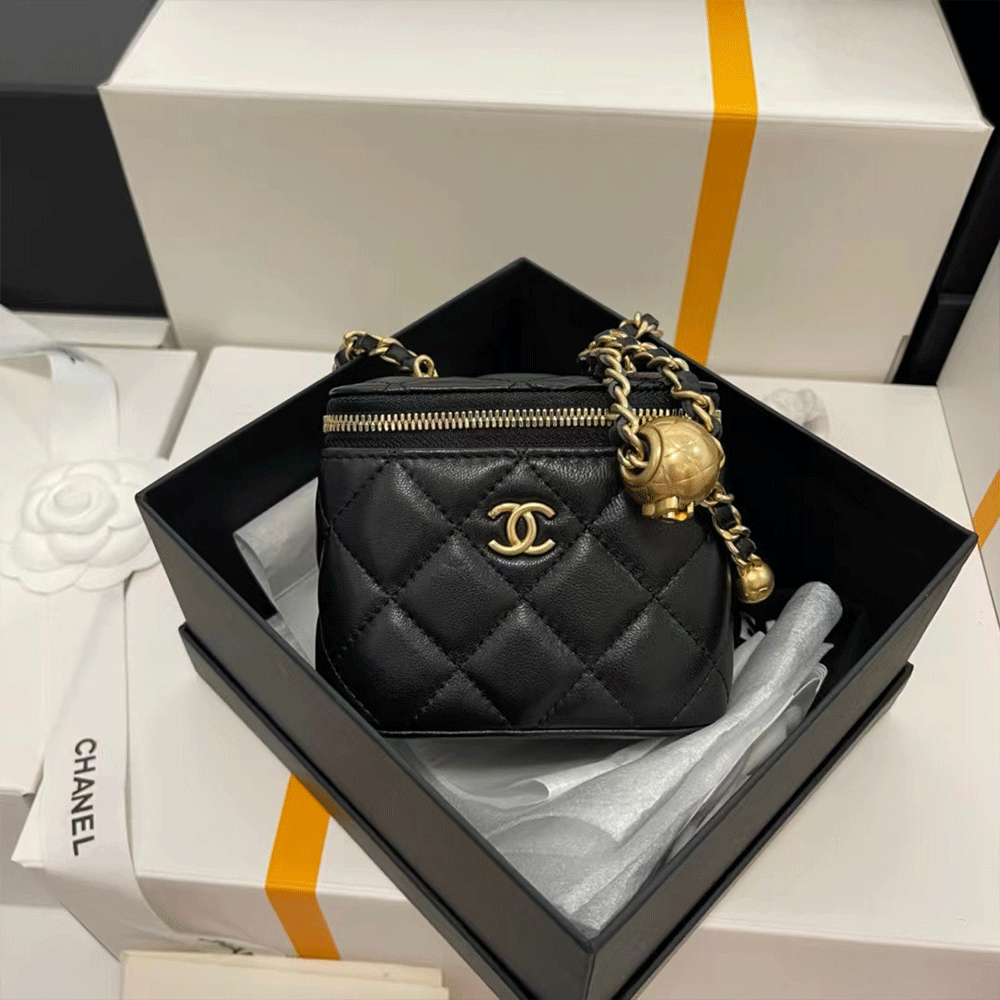 Chanel Golden-Ball Makeup Box