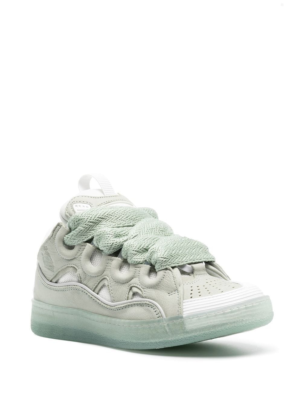 Lanvin LEATHER CURB SNEAKERS