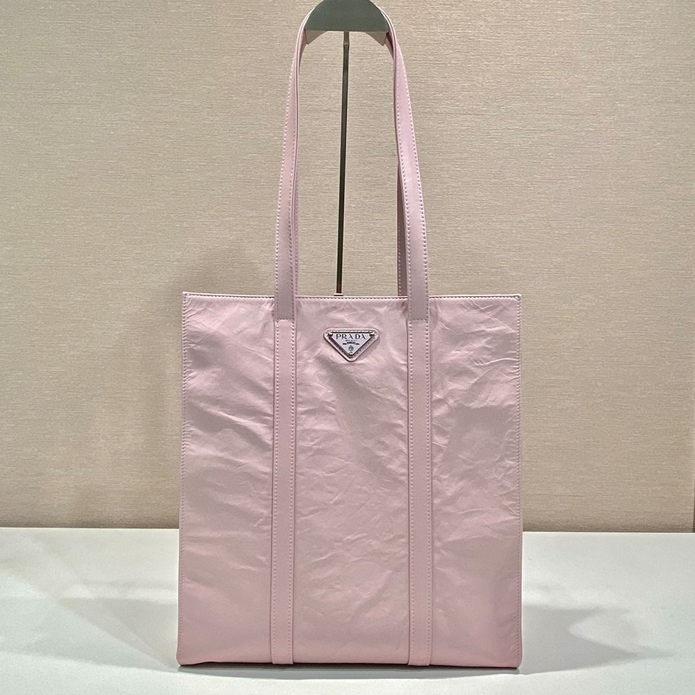 Prada Small Antique Nappa Leather Tote