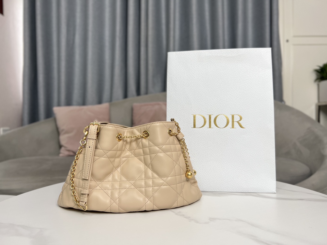 Dior Medium Ammi Bag Sand Pink Supple Macrocannage   M22566FBE_M84P