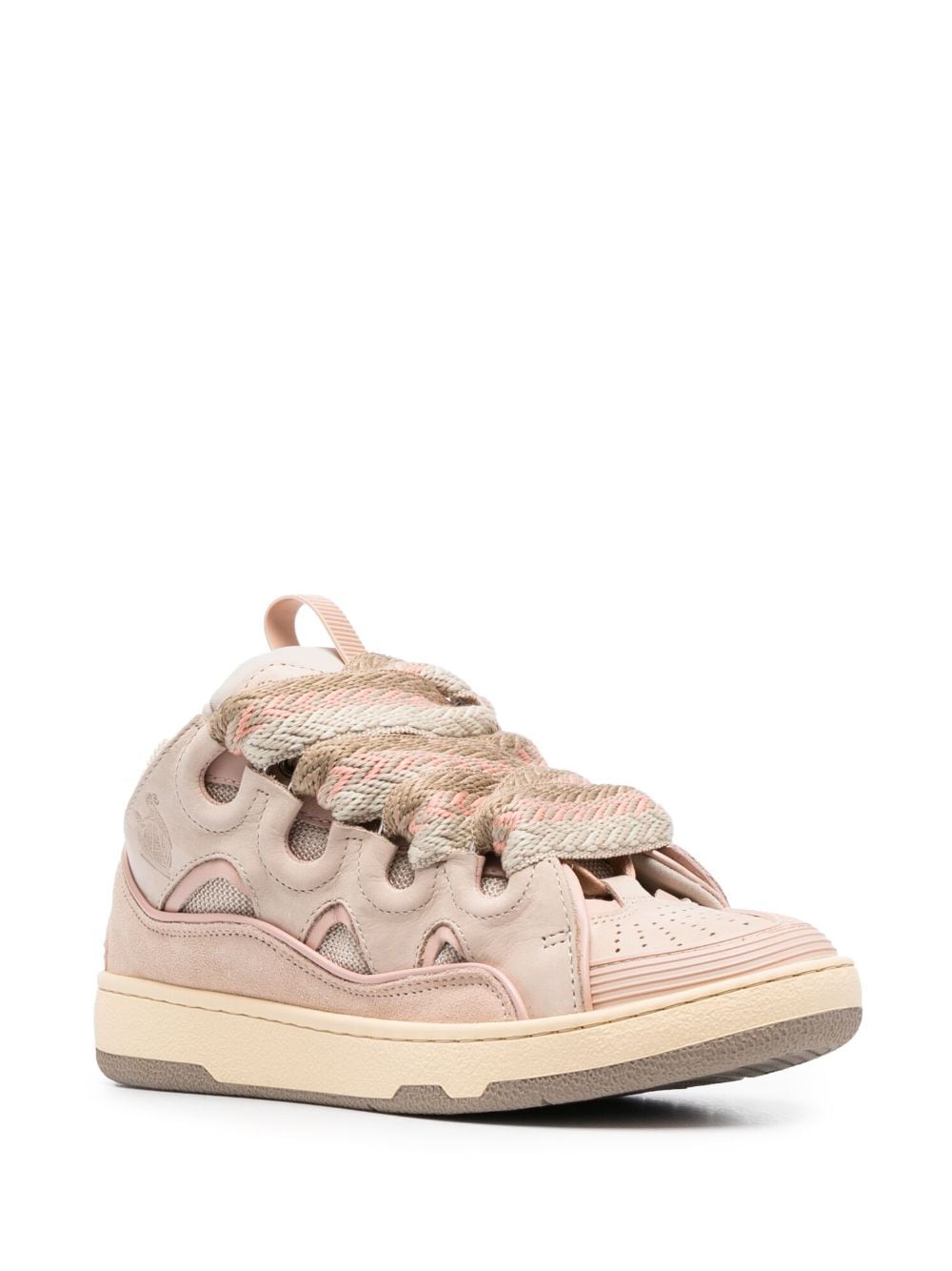 Lanvin LEATHER CURB SNEAKERS