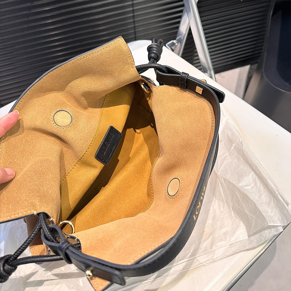 LOEWE Suede Anagram handbag