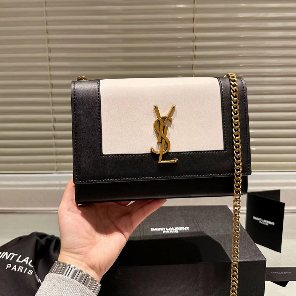 Saint Laurent YSL Kate Splicing leather Shouder Bag
