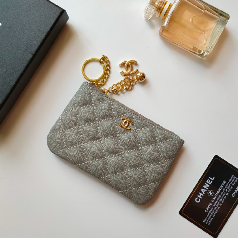 Chanel Pendant Zipper Coin Wallet
