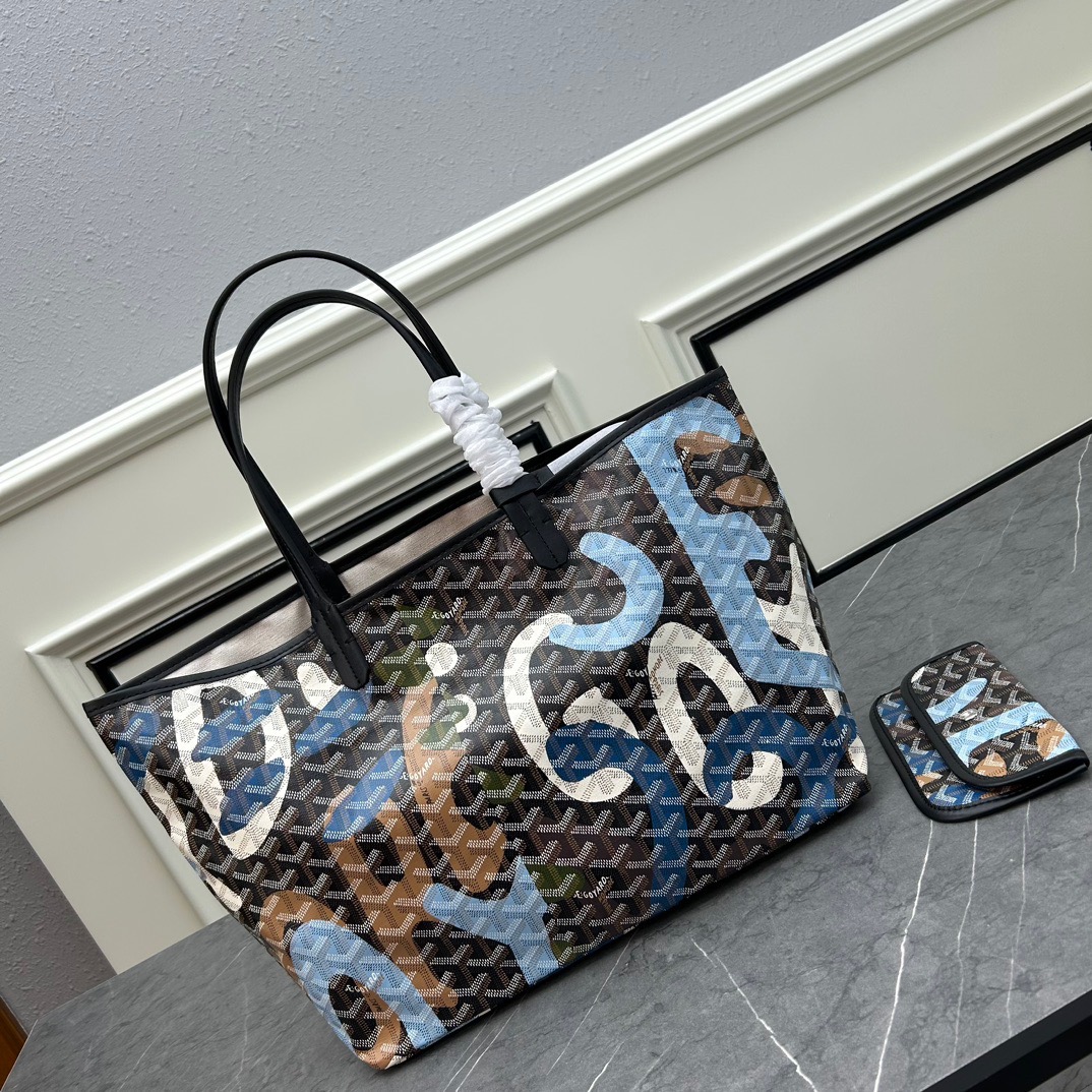Goyard Saint Louis graffiti Tote handbag shoulder bag