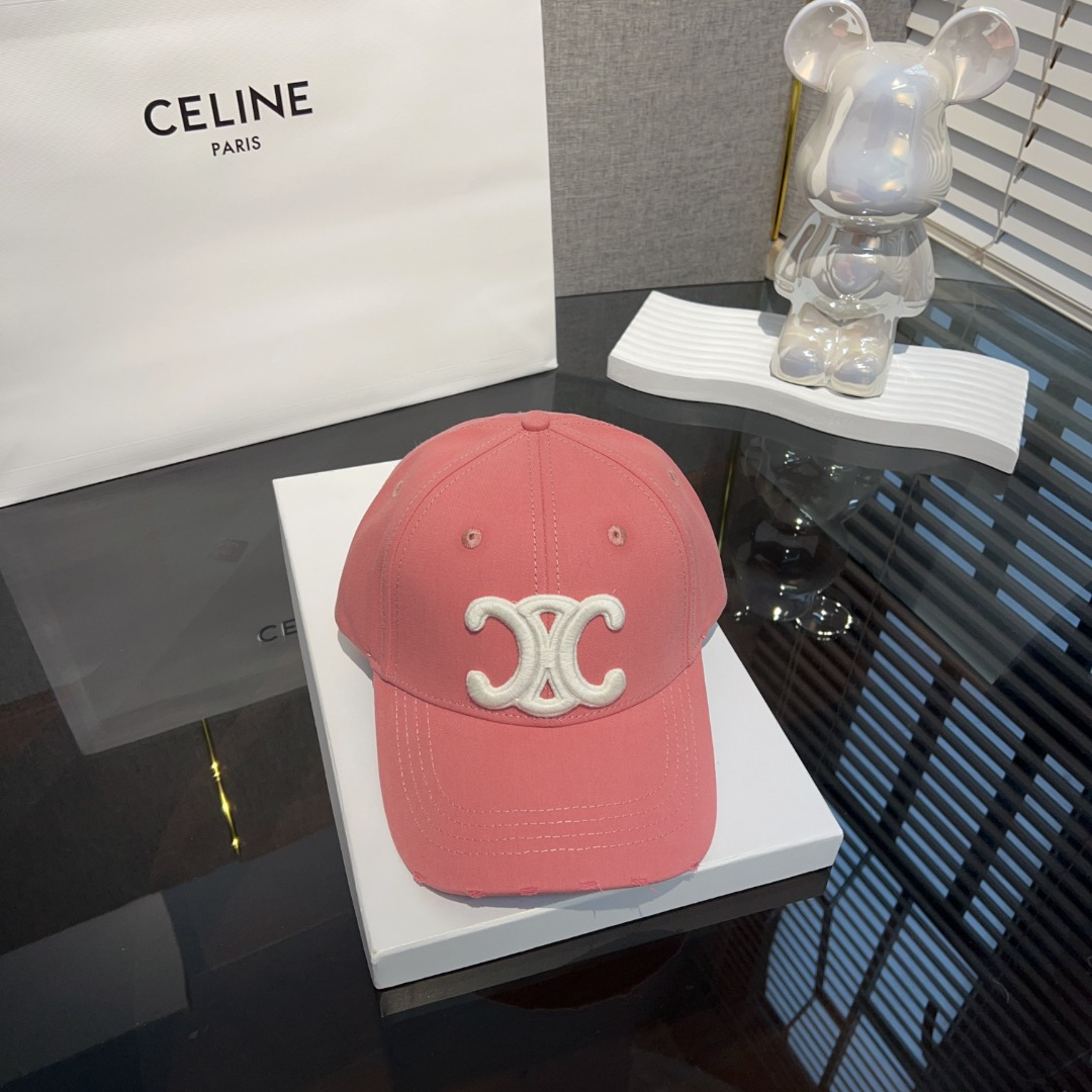 Ceiline Letter Embroidered Cap   Sunhat