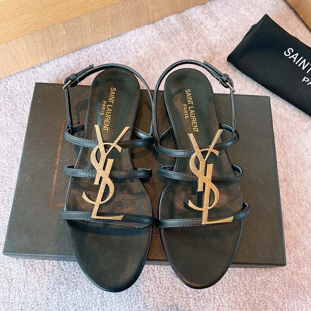 Saint Laurent YSL Open-toe Fashion Goes With Everything Slide Sandal