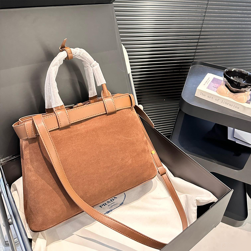 Prada Suede Buckle bag