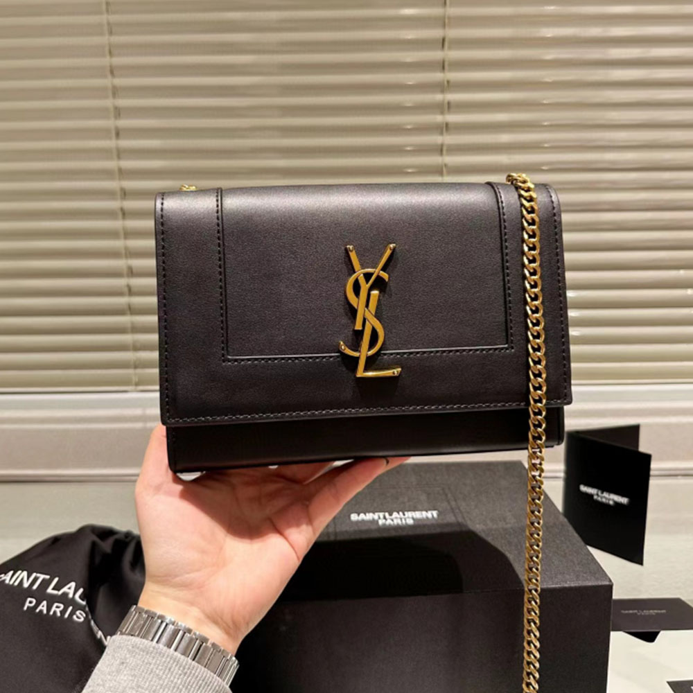 Saint Laurent YSL Kate Splicing leather Shouder Bag