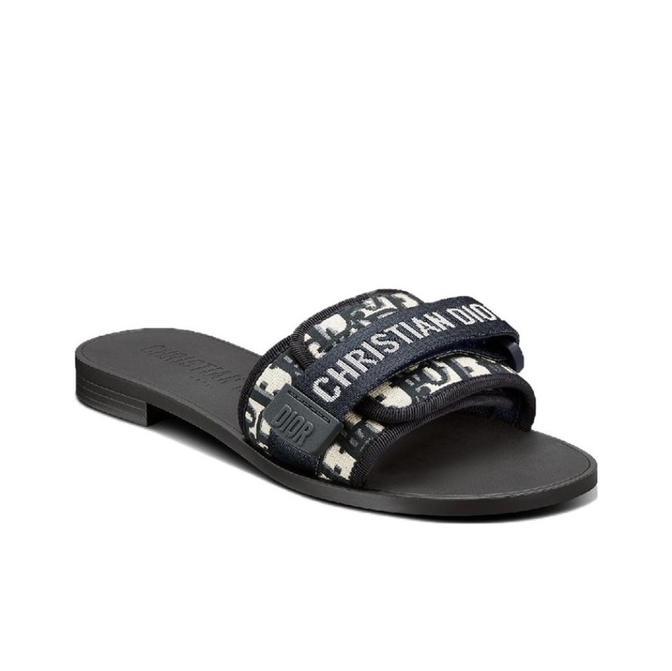 Dior DWAY Slide Slipper Sandals  With Adjustable Type Slide Sandal