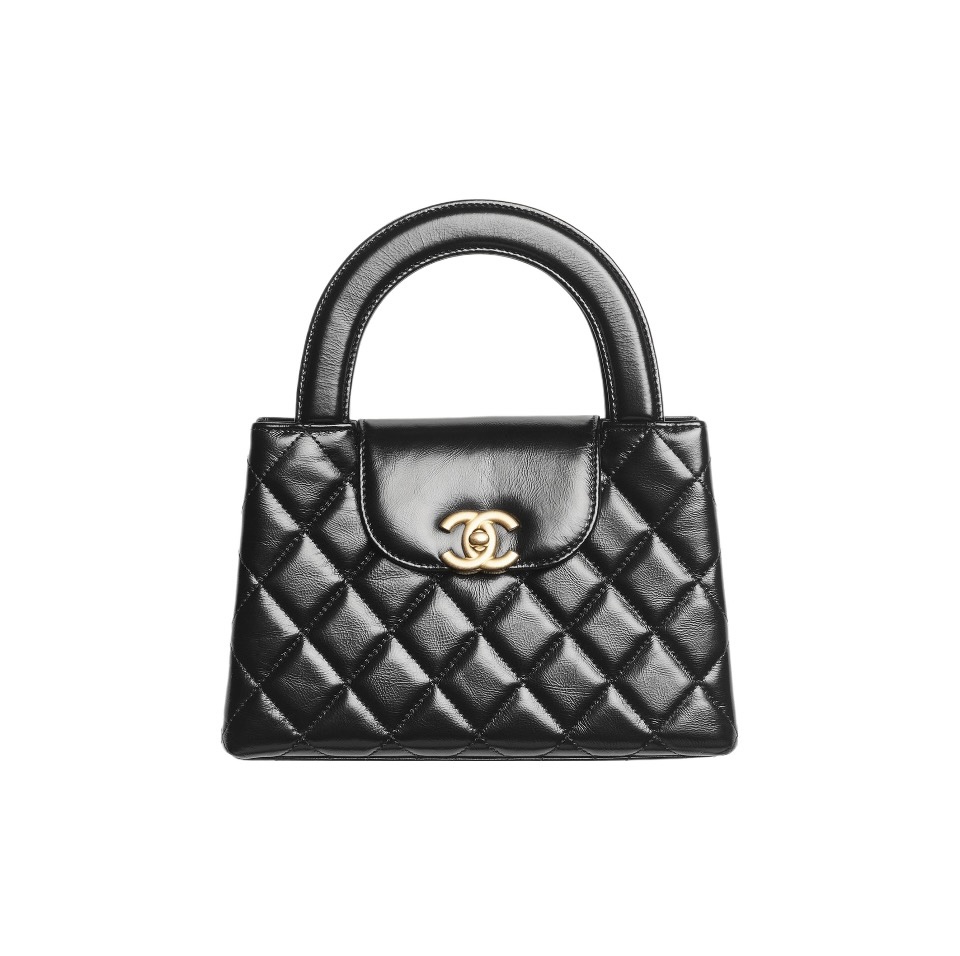 Chanel 23K Kelly Chain Handle Calfskin Handbag