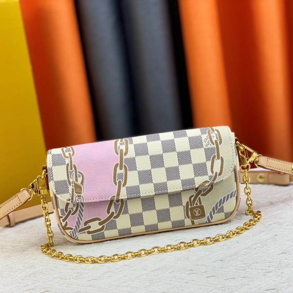 Louis Vuitton LV Leather Baguette Shoulder Handbag M82210&M81911