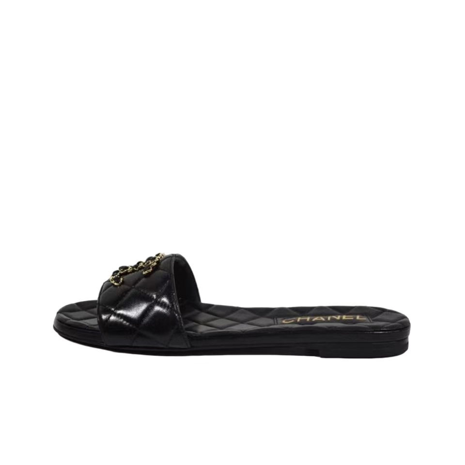 Chanel   Fashion Flat Sandals Slide