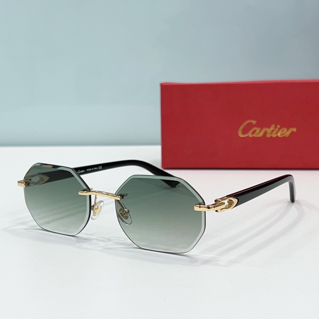 Cartier  Metal Leg Rimless sunglasses