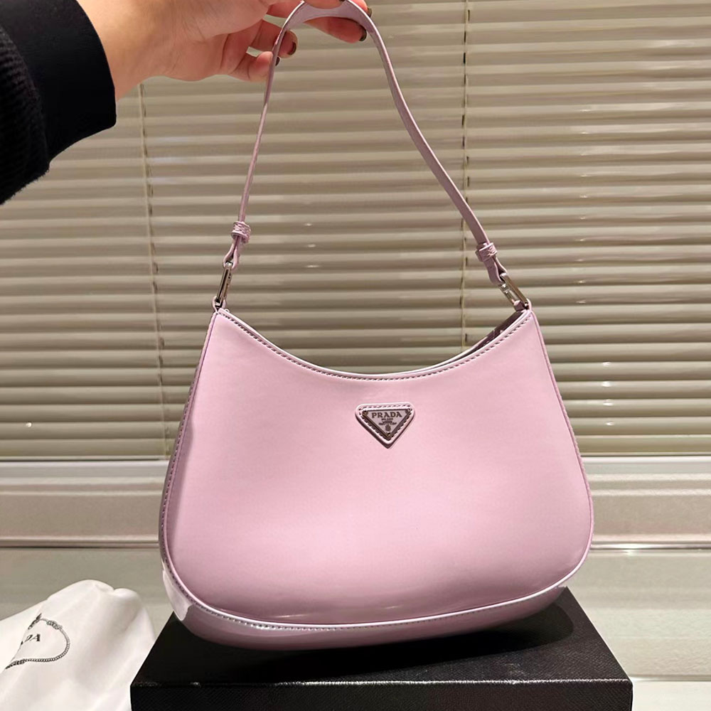 Prada Cleo Bright Leather Handbag