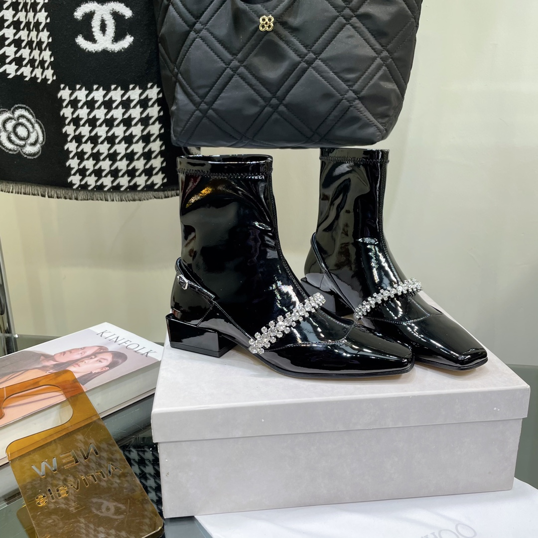 Jimmy Choo Simple High-powered Ankle Boots Slide Sandal