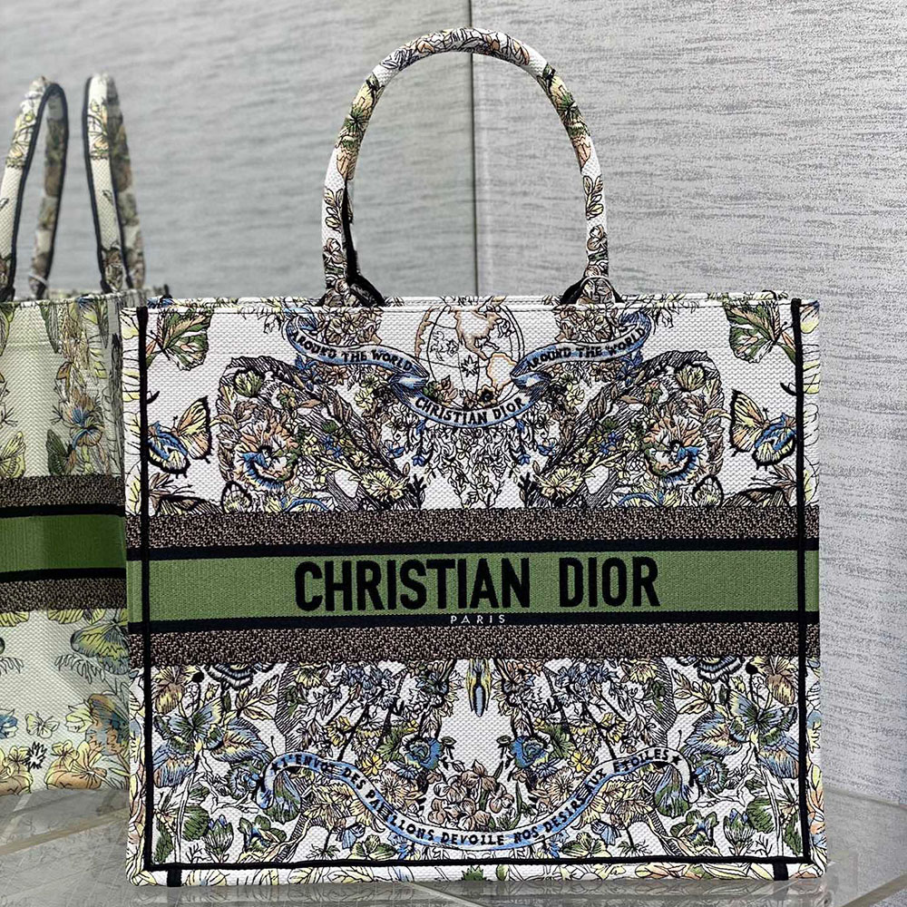 DIOR Book Tote Butterfly Series Bags