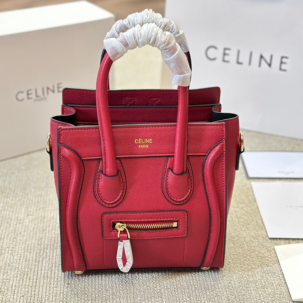 Celine Luggage Smiley leather handbag crossbody bag