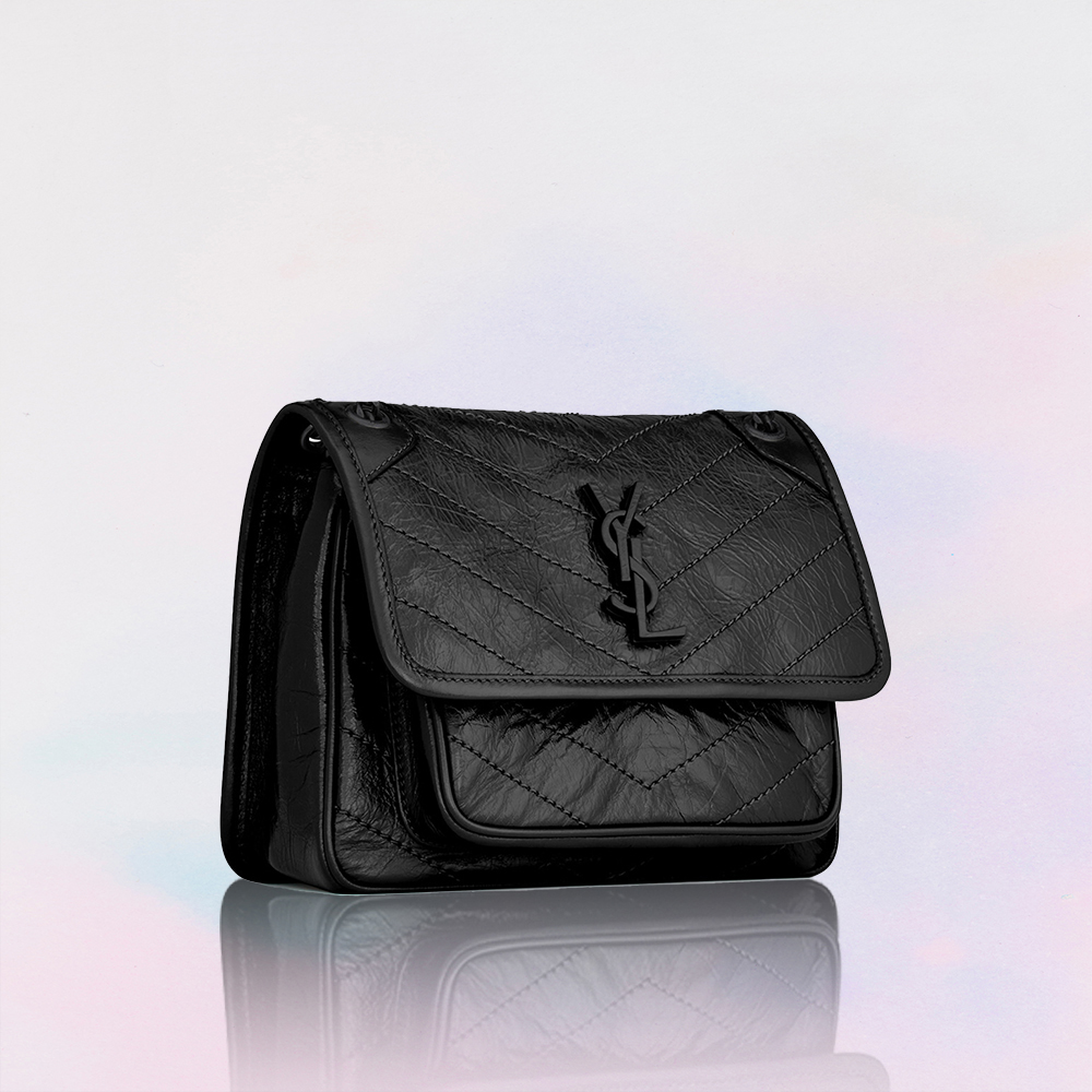 Saint Laurent Niki Baby In Vintage Leather Bag