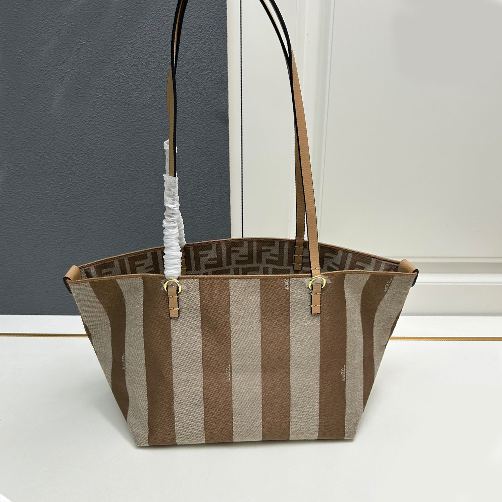 Fendi Reversible shopper in Pequin striped  Bag