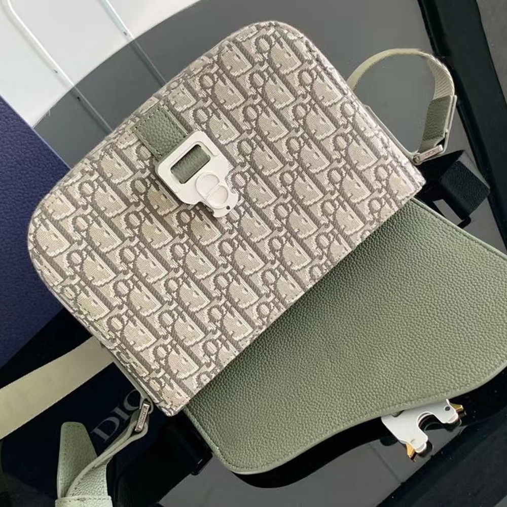 Dior Oblique Small Saddle Flap Messenger Bag
