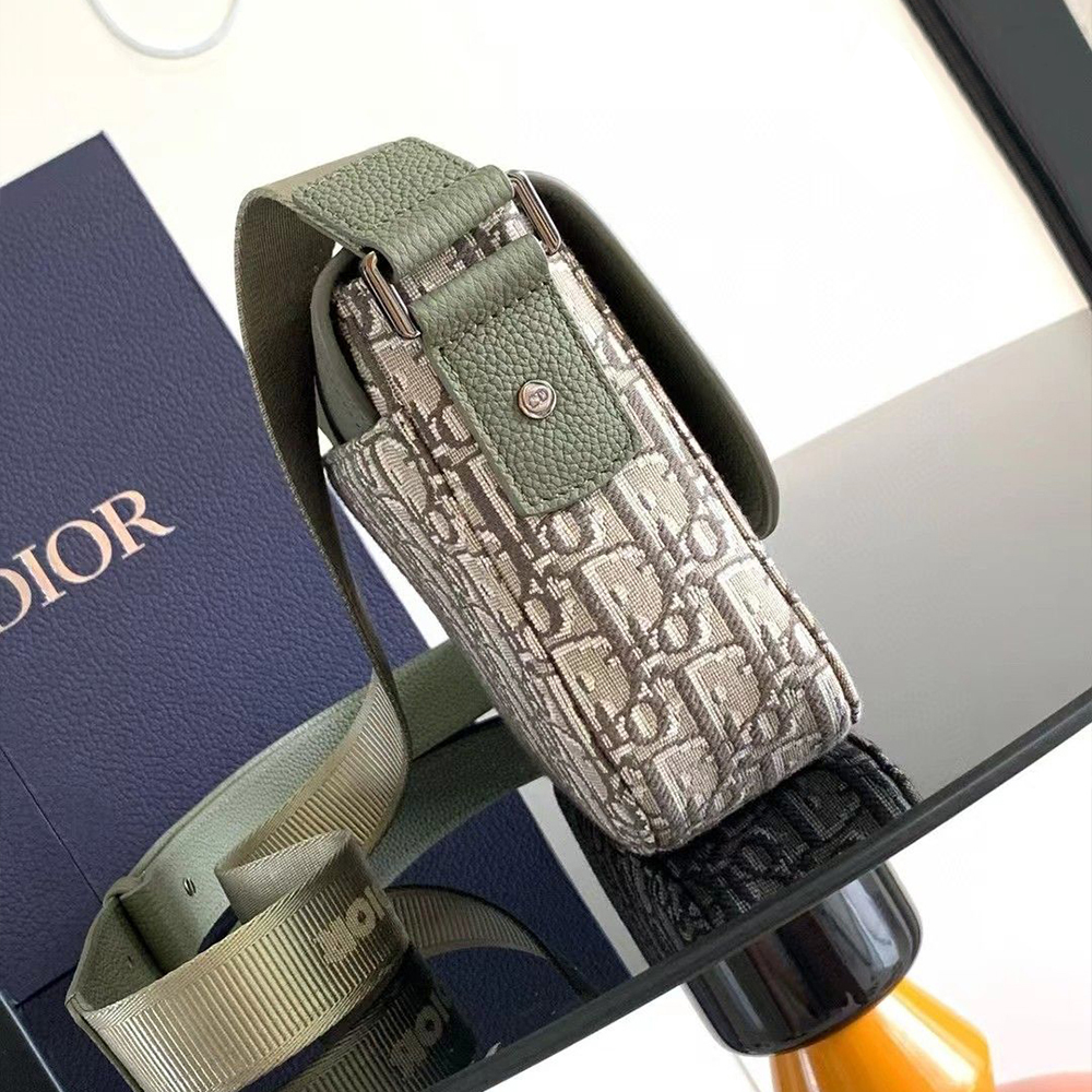 Dior Oblique Small Saddle Flap Messenger Bag