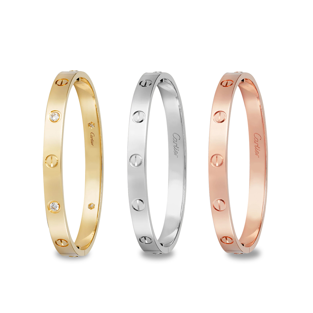Cartier LOVE bracelet  brushed finish