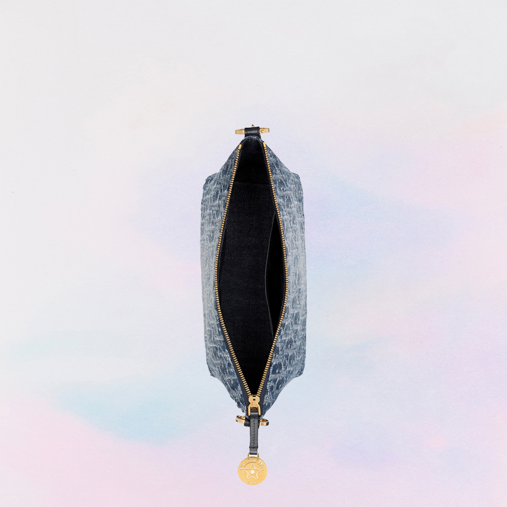 DIOR Oblique Star Hobo Denim Bag