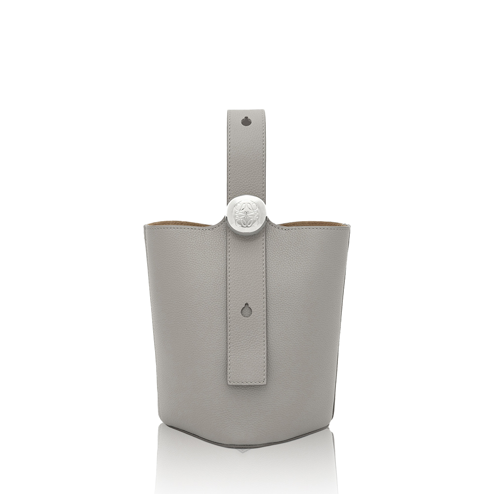 LOEWE Mini Pebble Bucket bag in soft grained calfskin