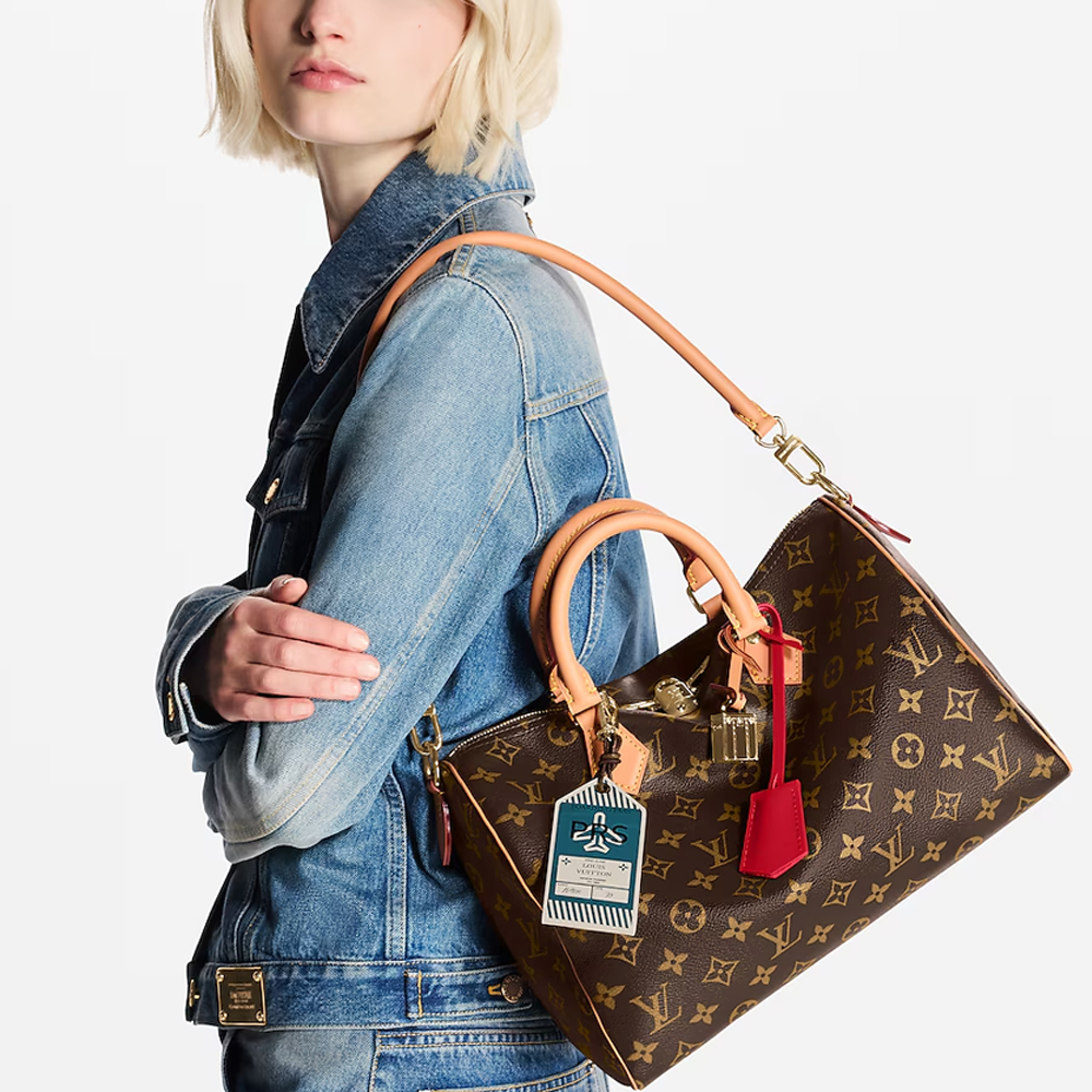 Louis Vuitton Speedy Soft 30 Crafty in Canvas with Gold-tone