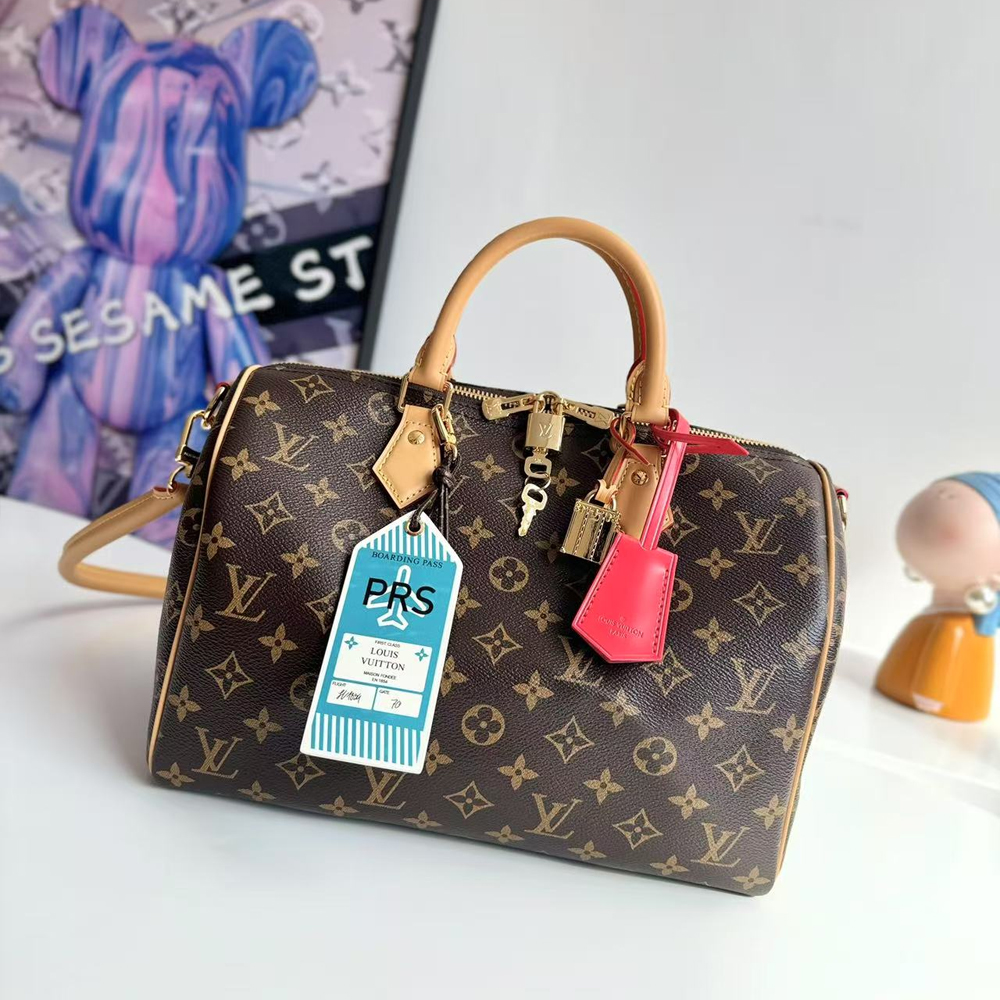 Louis Vuitton Speedy Soft 30 Crafty in Canvas with Gold-tone